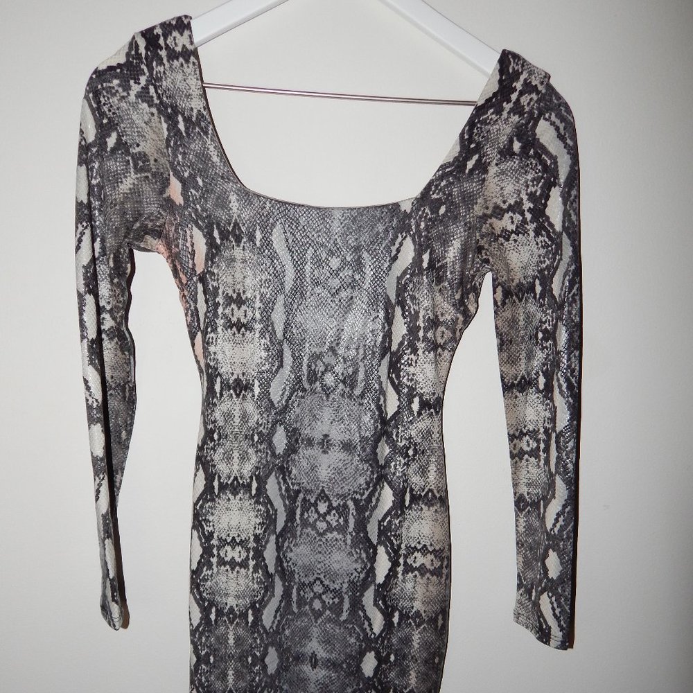 Fashion Nova Snakeskin Dress